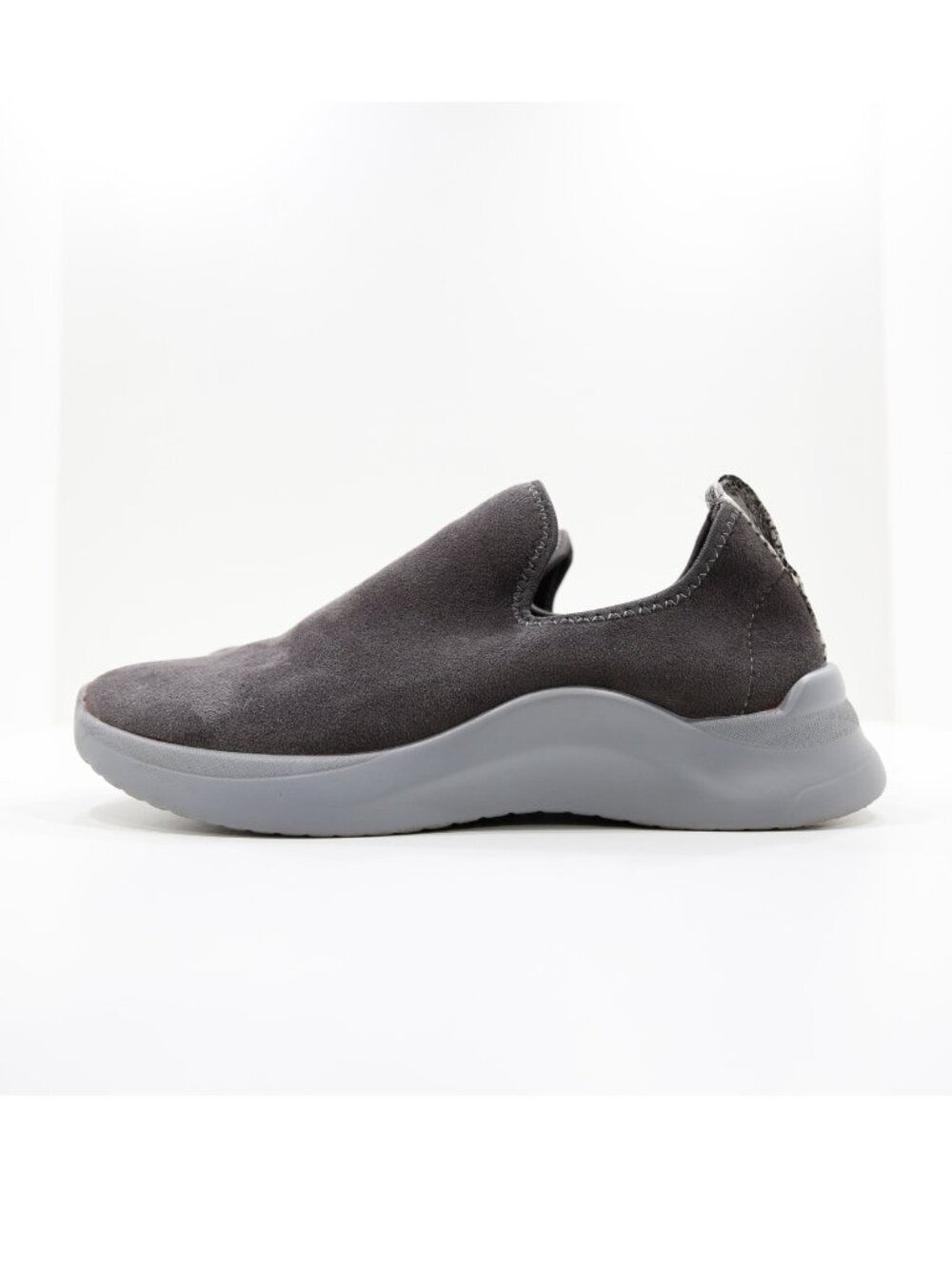 Seven7 Electra Gray Suede Lightweight Comfort Slip On Sneakers - Women's 9